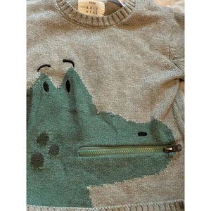 Zara Baby Knit Sweater w Alligator 12-18M